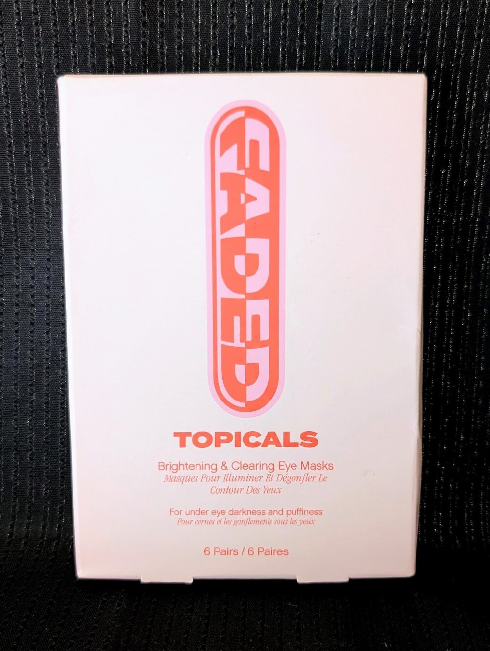 Faded Topicals Brightening & Clearing Eye Masks